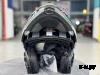 Шлем модуляр HETOSHI XD1-254 цв. Черный с белыми и серыми вставками р. L