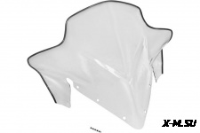 Стекло ветровое для снегохода POLARIS VOYAGER 600, INDY VOYAGER 550 (2014) (выс.52см, толщ.2мм,ПЭТг)